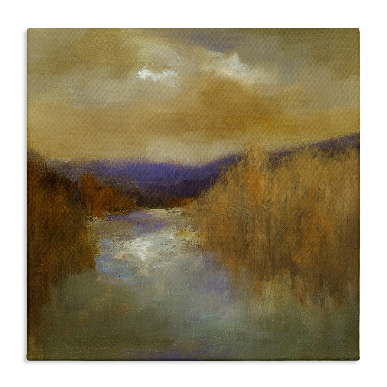 Stupell Industries Moody Shadowed River Canvas Wall Art Design by Sheila Finch